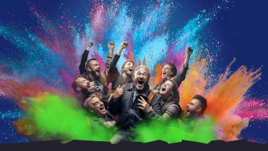 Eine Gruppe von Paintball Spielern bei action-parks.de