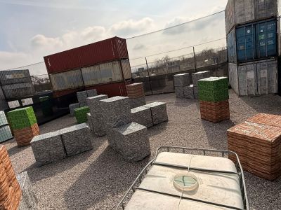 Minecraft Gel Blaster Spielfeld