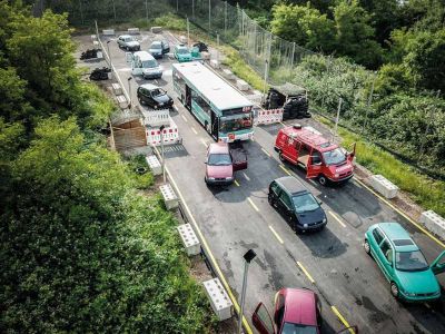 Paintball Spielfeld Autobahn