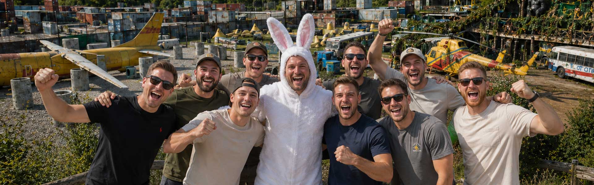 Gruppe beim JGA Action-Event bei action-parks.de